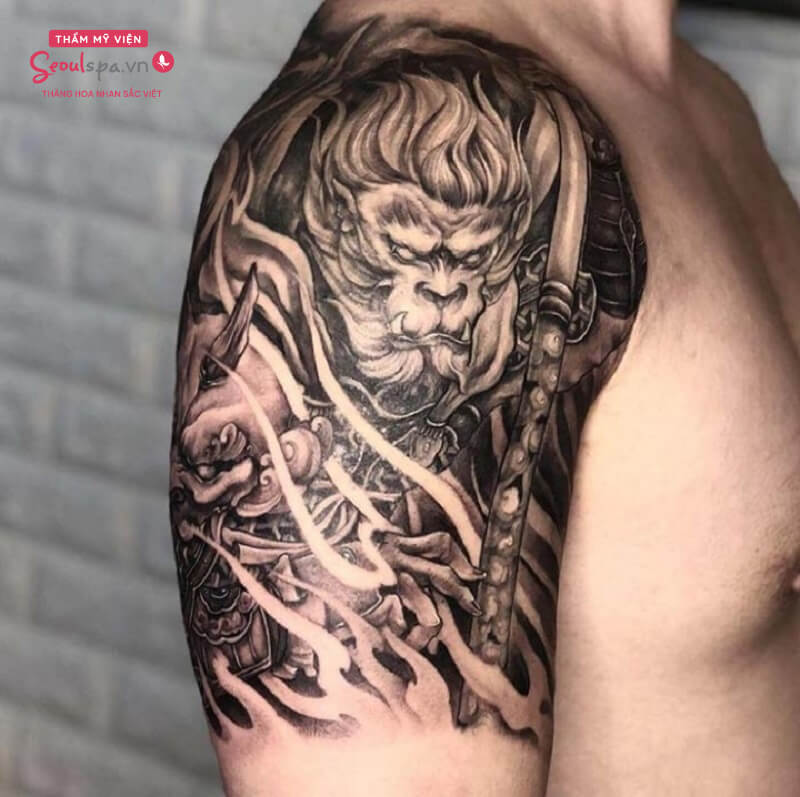 Cover Hình xăm Samurai đẹp -Ken Biên hòa Tattoo - Biên Hòa Tattoo
