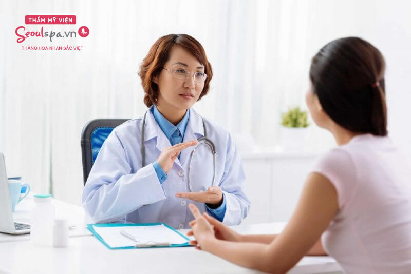 Bạn sẽ tiến hành đánh giá biểu hiện môi và tư vấn thời gian  chữa trị tiến hành phù hợp