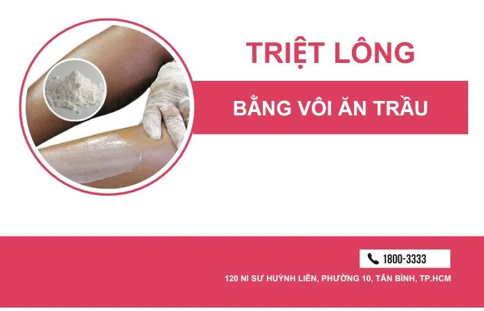 triệt lông bằng vôi ăn trầu